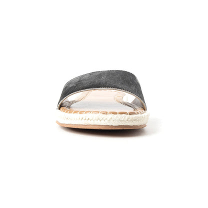 Running Pony Sandals In Black & White Hairon