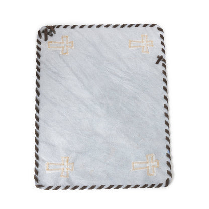 Western Grace Hairon Table Runner '' SET OF 4 '' in Saddle Ivory