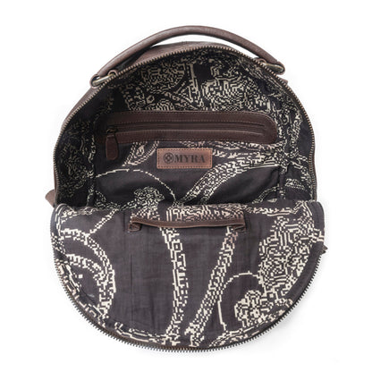 Midnight Rodeo Leather Backpack in Espresso Brown