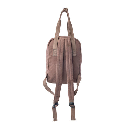 Myra Silent Dune Cotton Backpack in Khaki Taupe