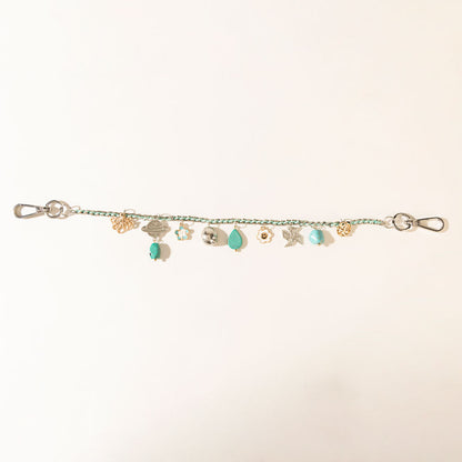 Seaside Relic Bag Charm in Lagoon Blue