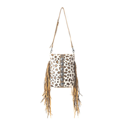 Ornamental  Leather & Hairon Bag