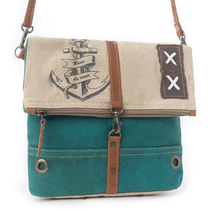 Burlander Patch Teal Small & Crossbody Bag