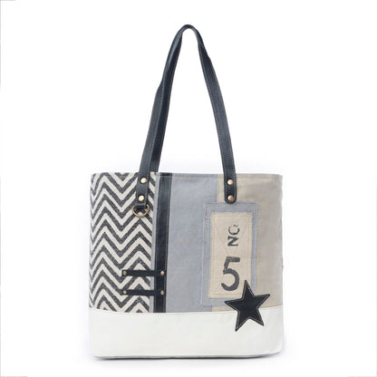 Globetrotter Patch Tote Bag