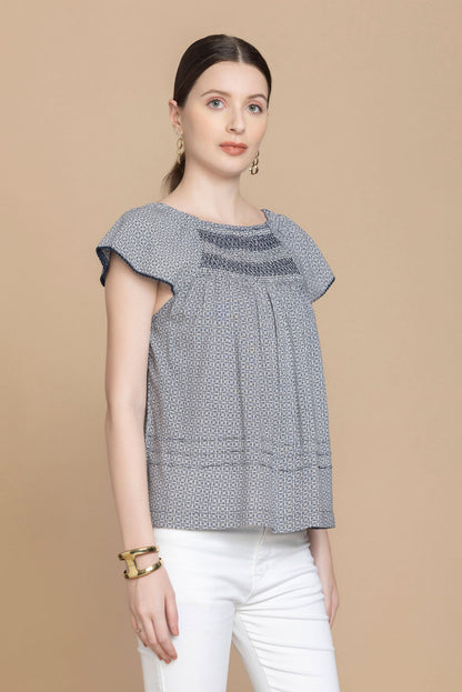 Bohera Hanna Jo Embroidered Top