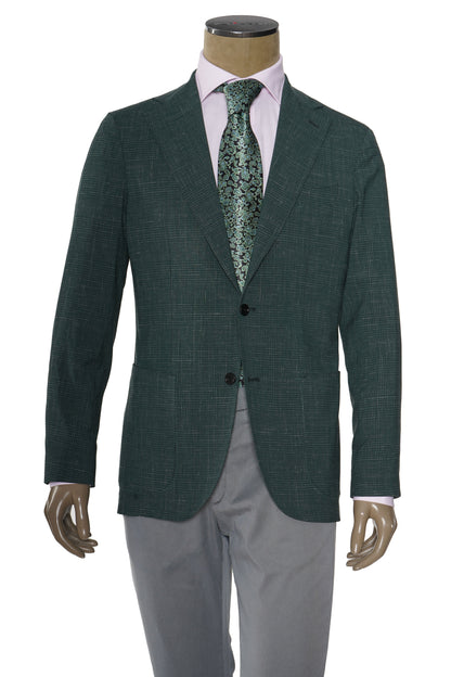 Sartorio Prince of Wales Virgin Wool-Silk Sport Jacket