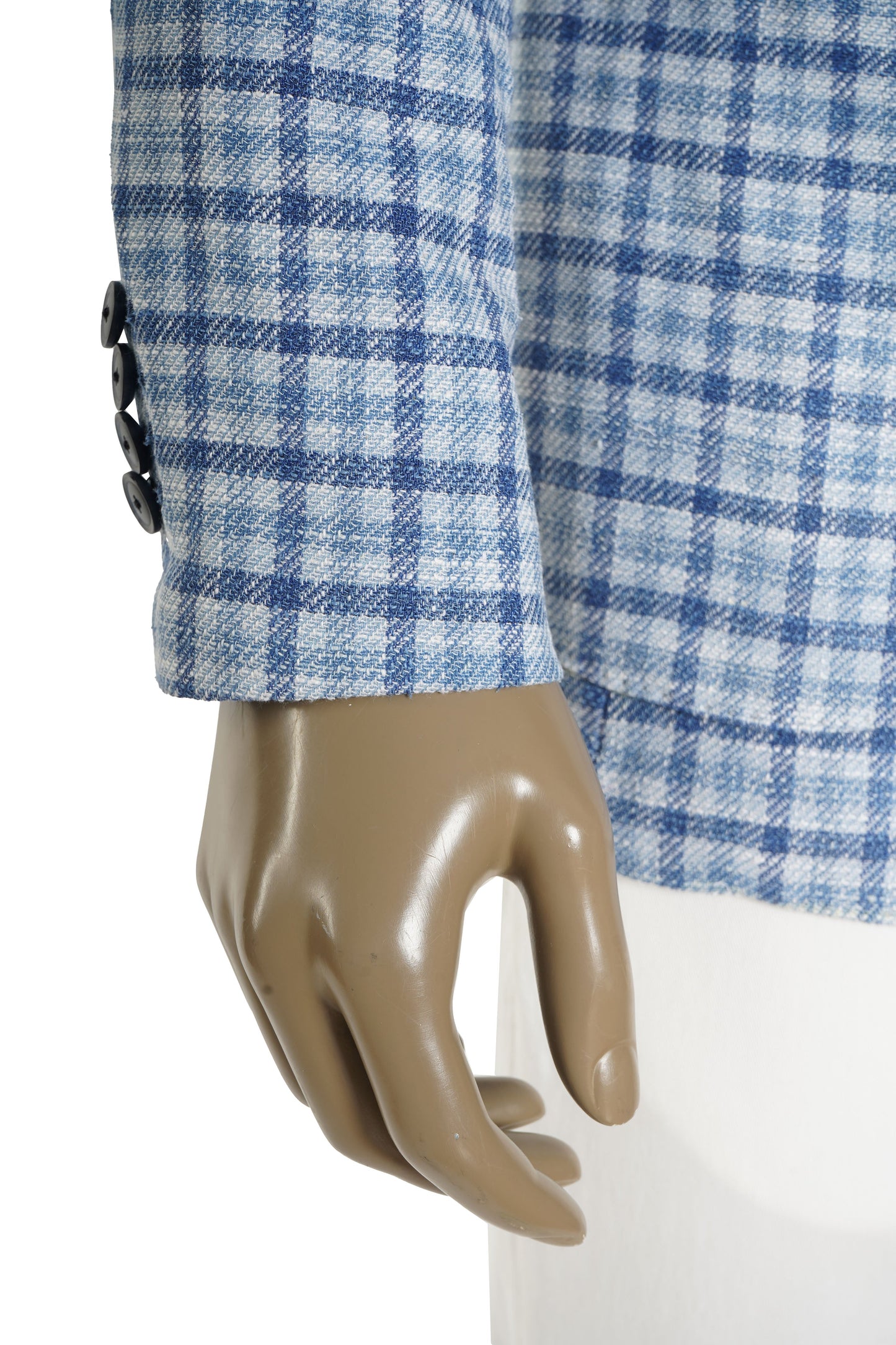 Sartorio Gingham Wool-Silk Sport Jacket