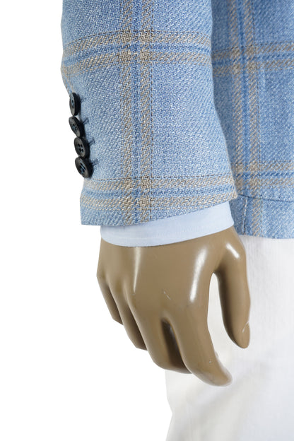 Sartorio Windowpane Virgin Wool Sport Jacket