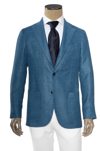 Sartorio Houndstooth Wool Sport Jacket