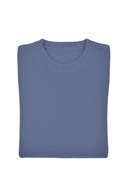 Fedeli Wool-Cashmere Crew Neck Sweater