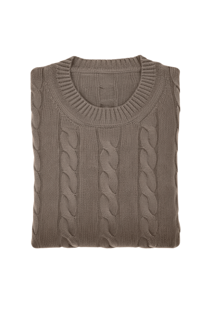 Manrico Cashmere Cable Knit Sweater