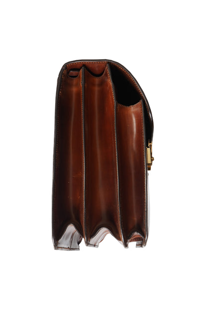 Tardini Double-Gusset Shell Cordovan Business Briefcase