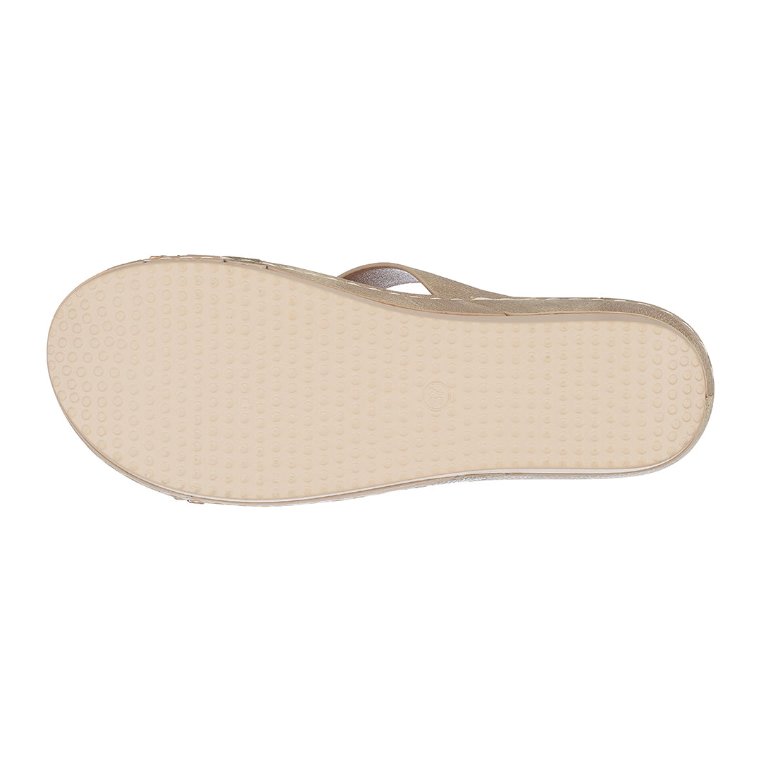 Tera Gold Wedge Sandals