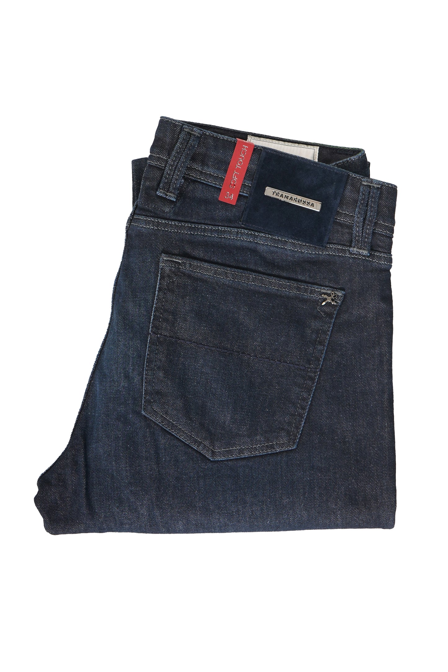 Tramarossa Solid Dark Denim Jeans