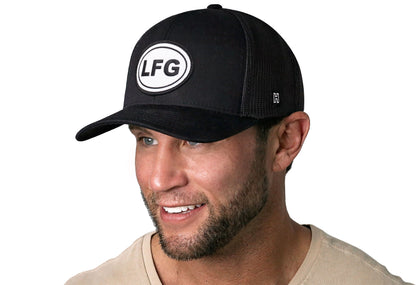 LFG Trucker Hat  |  Black Lets Go Snapback