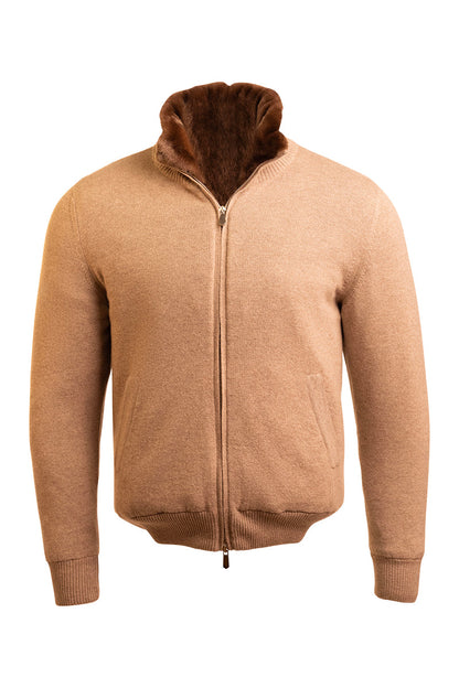Sartorio Cashmere-Beaver Lined Bomber