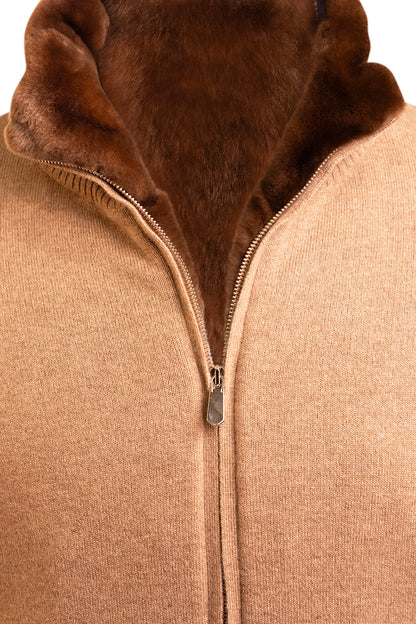 Sartorio Cashmere-Beaver Lined Bomber