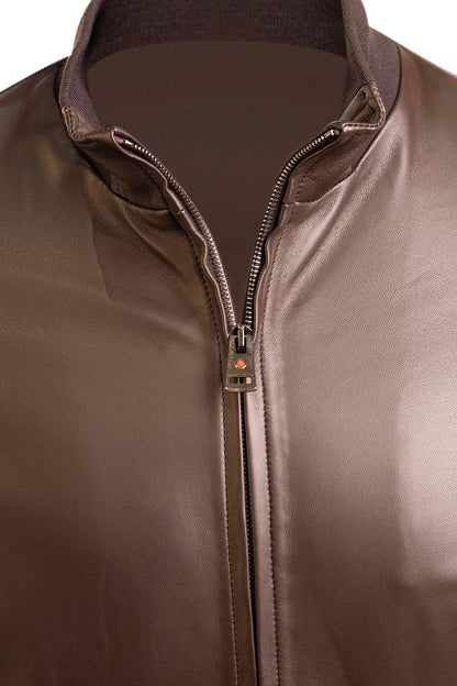 Kired by Kiton INN Lambskin-Virgin Wool Bomber