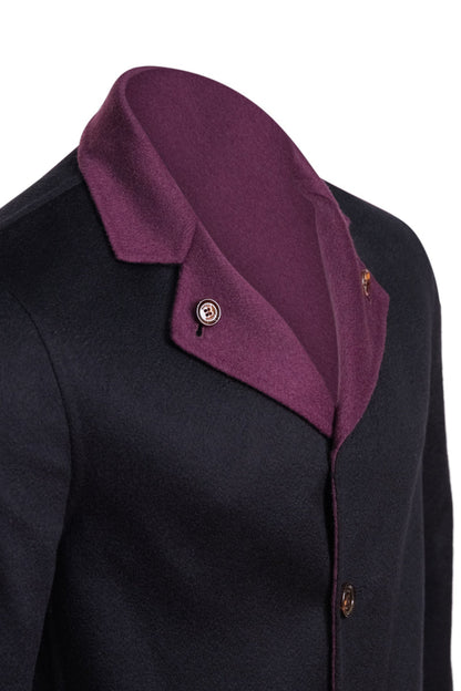 Kired by Kiton PARANA1 Cashmere Reversible Overcoat