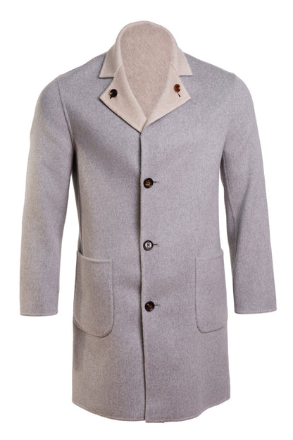 Kired by Kiton PARANA1 Cashmere Reversible Overcoat