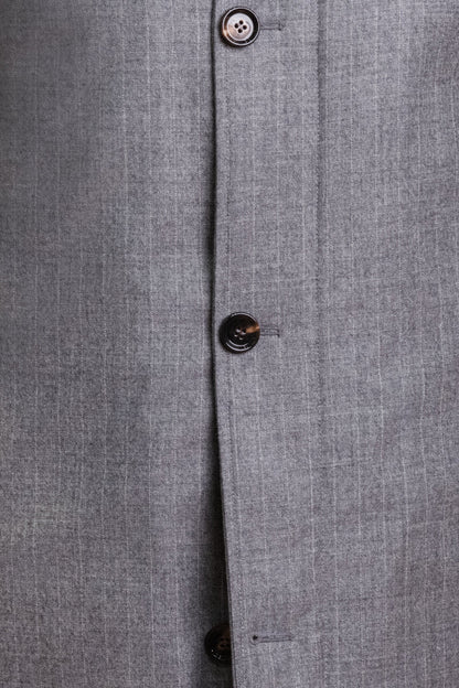 Kired Kata Pinstriped Virgin Wool Overcoat