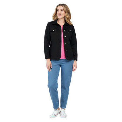 Women's Button Front Brushed Twill Jacket
