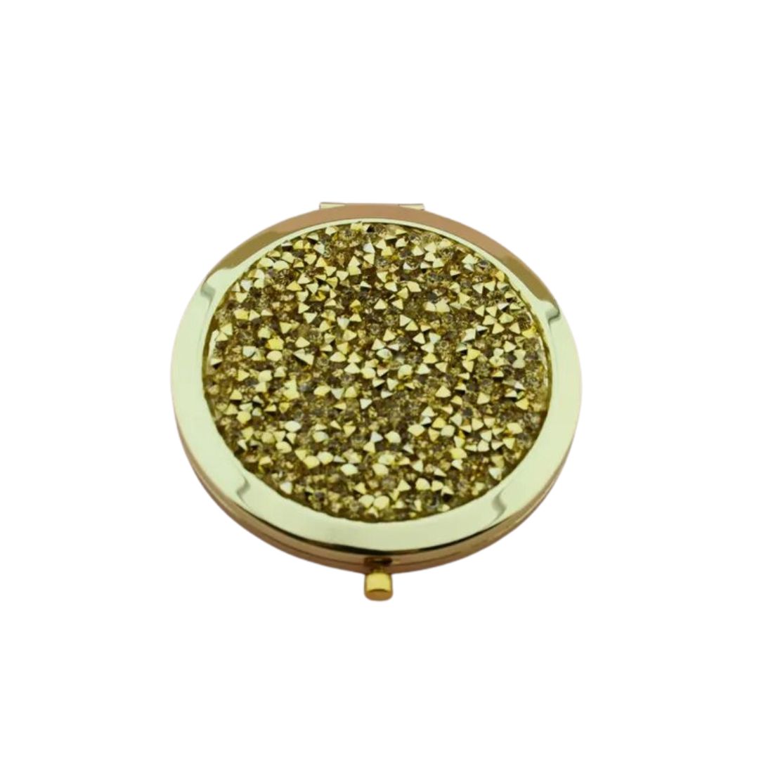 Crystal Double-Sided Portable Mini Mirror