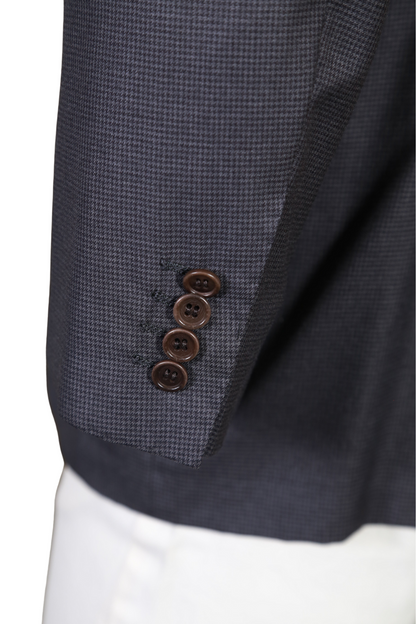 Kiton Micro Houndstooth Wool Sport Jacket