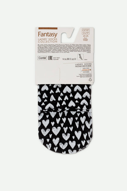 Socks Conte Fantasy - Heart Pattern