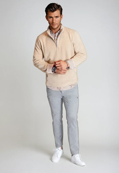 Voey Quarter Zip Sweatshirt - Camel