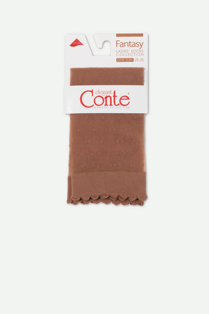 Socks Conte Fantasy - Polka Dot With a Cuff