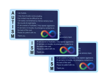 Write on Autism Awareness Card
