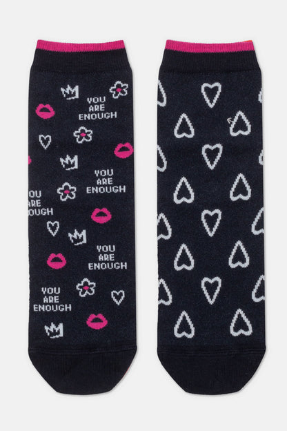 Socks Cotton Conte Happy 373 - You Are Enough