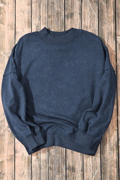 Mineral Wash Drop Shoulder Crewneck Sweatshirt