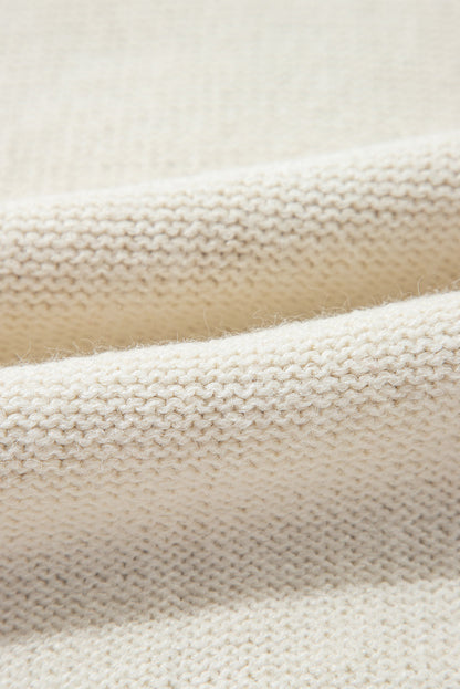 Colorblock Patch Pocket Drop Shoulder Sweater