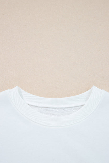 Varsity Stripe Drop Shoulder Oversized Sweatshirt