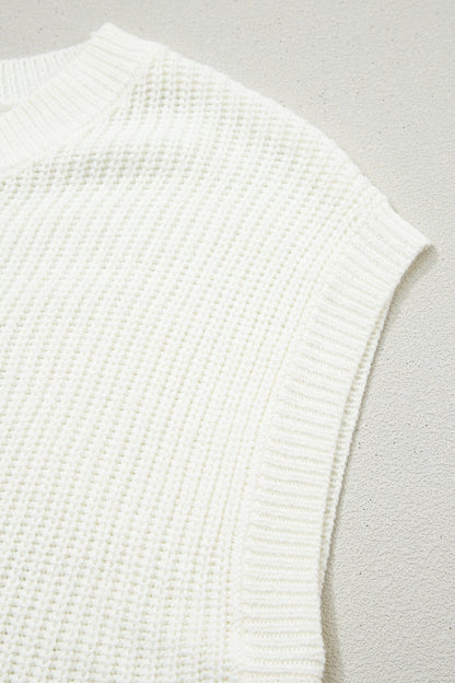 Western Horseshoe Crochet Short Sleeve Sweater