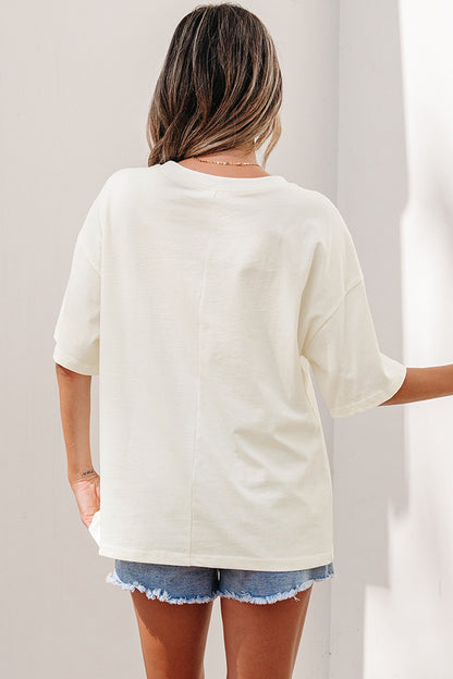 Western Star Studded Detail Short Sleeve Top