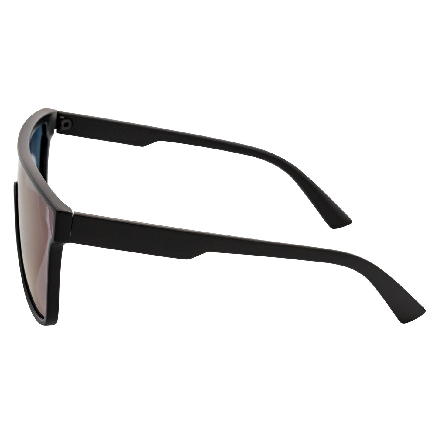 AEON - Flat Top Shield Polarized Sunglasses Mono Lens Black Green Mirror