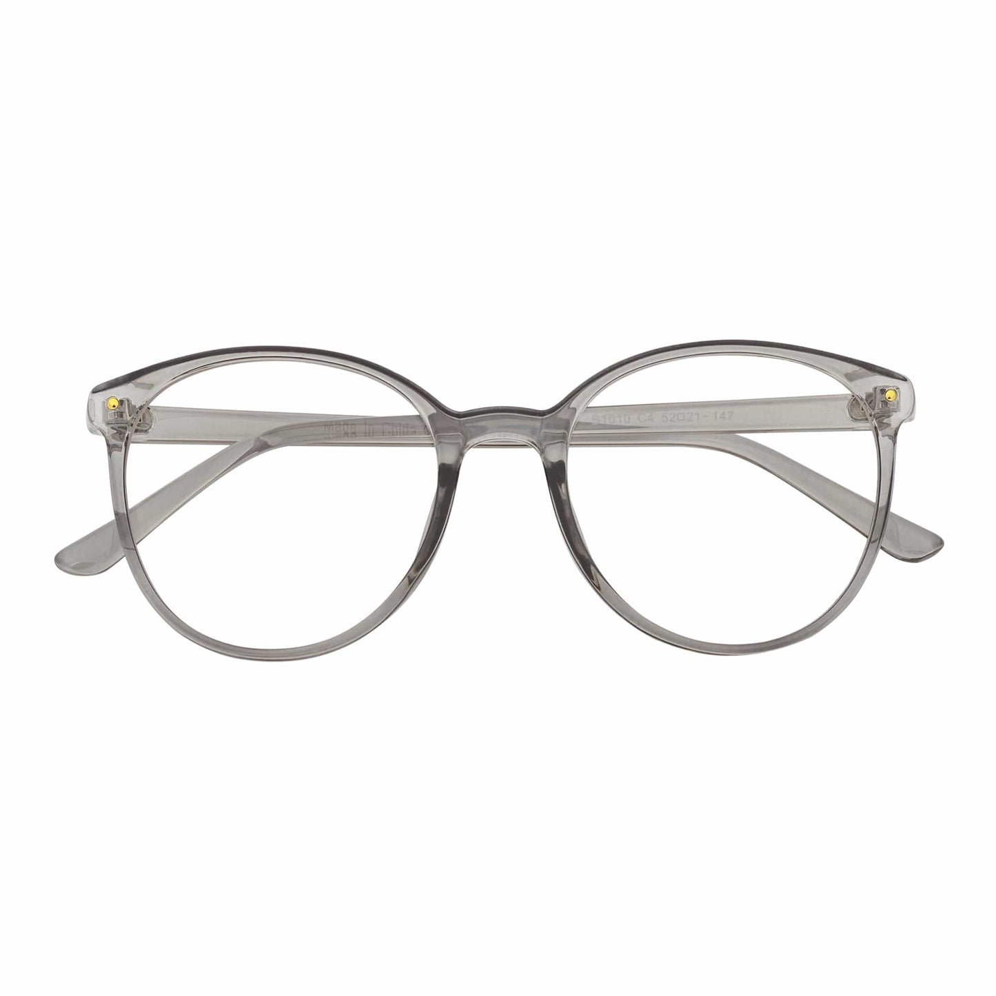 ARBUS - Round Horn Rimmed Blue Light Glasses Clear Gray Clear Lens