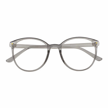 ARBUS - Round Horn Rimmed Blue Light Glasses Clear Gray Clear Lens