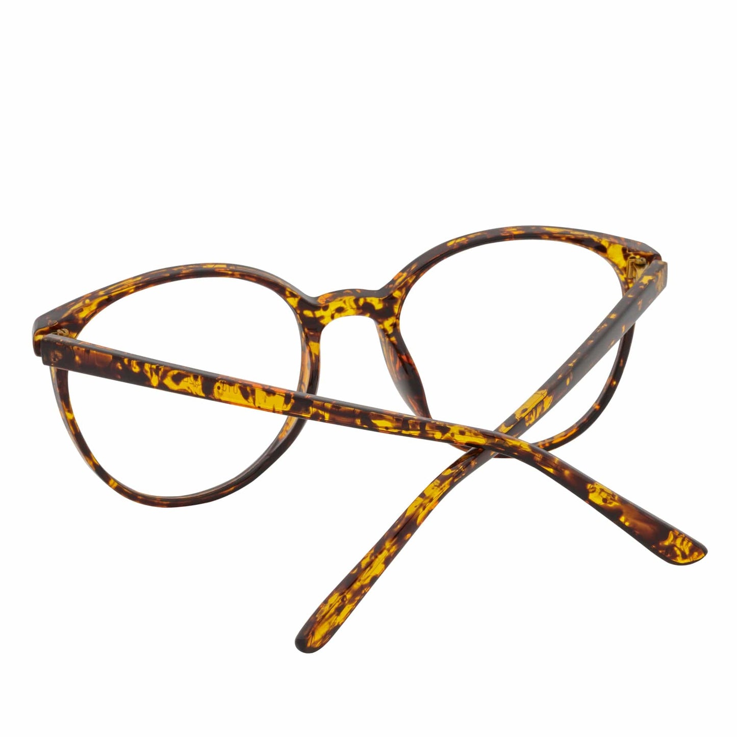 ARBUS - Round Horn Rimmed Blue Light Glasses Tortoise Shell Clear Lens