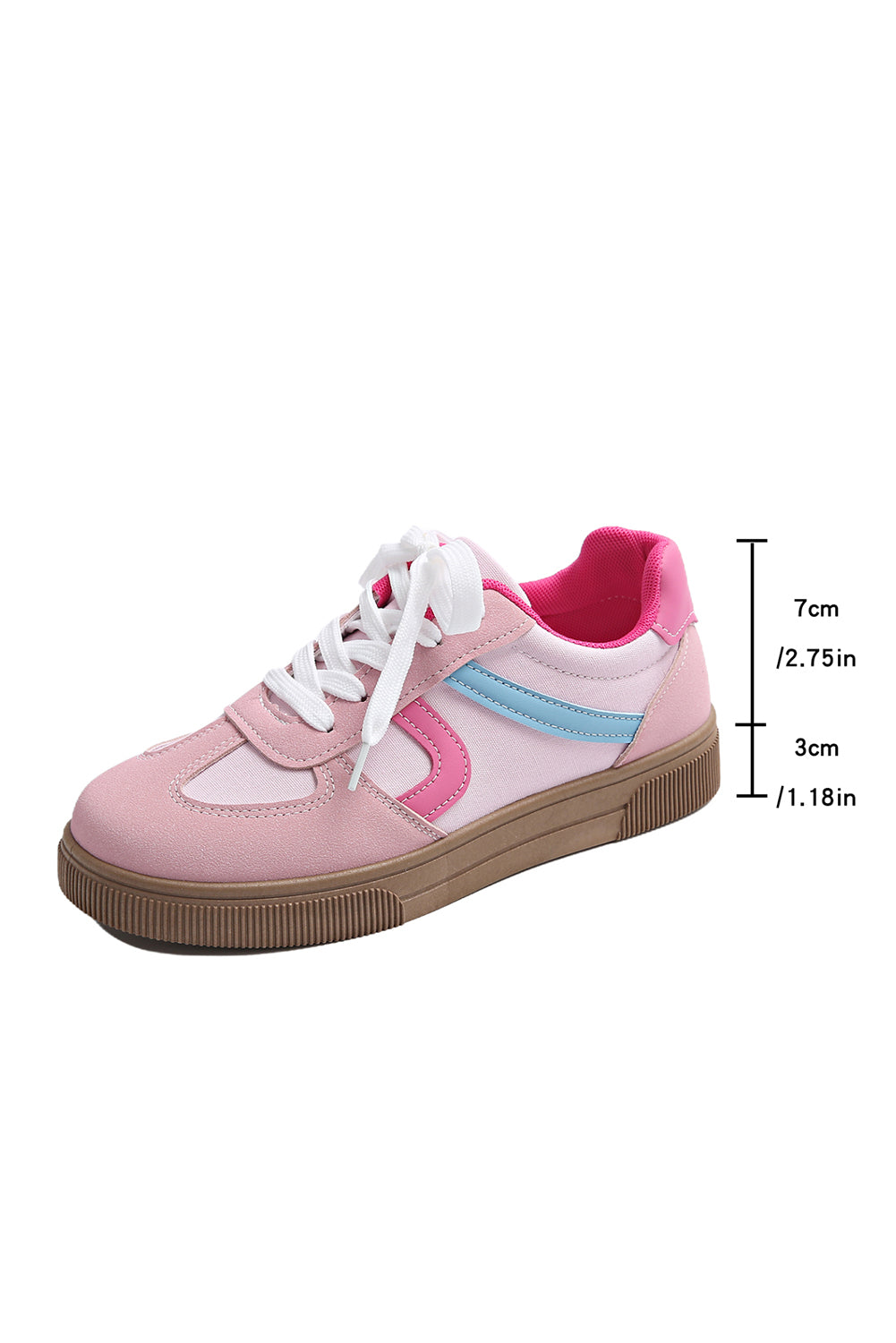 Piper Color Block Lace Up Sneakers