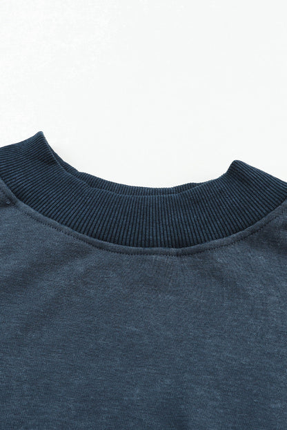 Mineral Wash Drop Shoulder Crewneck Sweatshirt