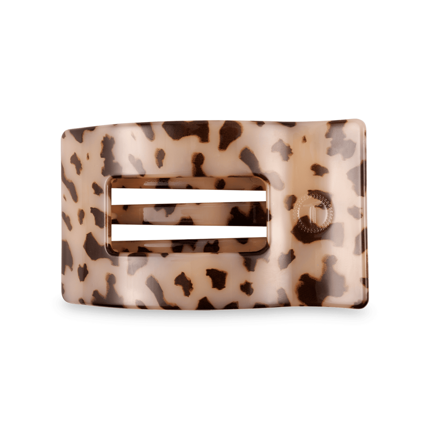 Blonde Tortoise Medium Flat Rectangle Hair Clip
