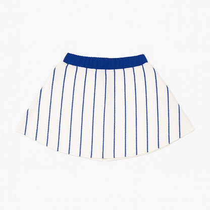 Baseball Royal Blue Striped Skort