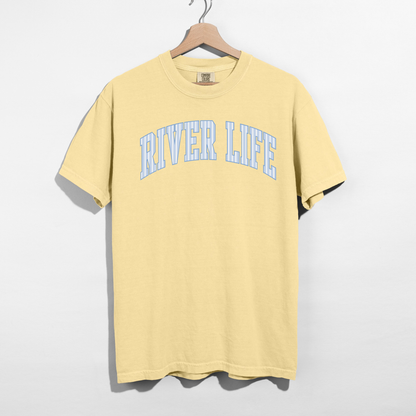River Life T-Shirt – Butter Yellow Graphic Tee