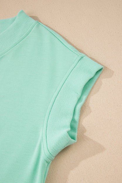 Solid V-Neck Tee & Drawstring Pants Set