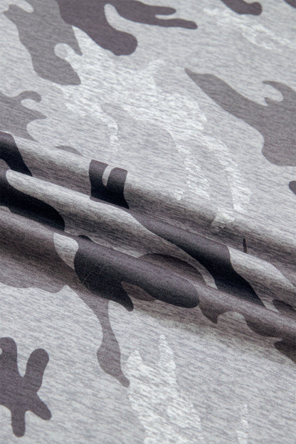 Plus Size Camo Short Sleeve T-Shirt
