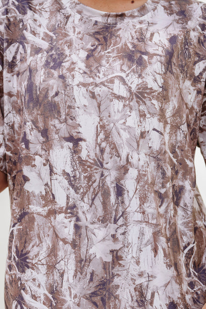 Camo Woodland Drop Shoulder Tunic Tee
